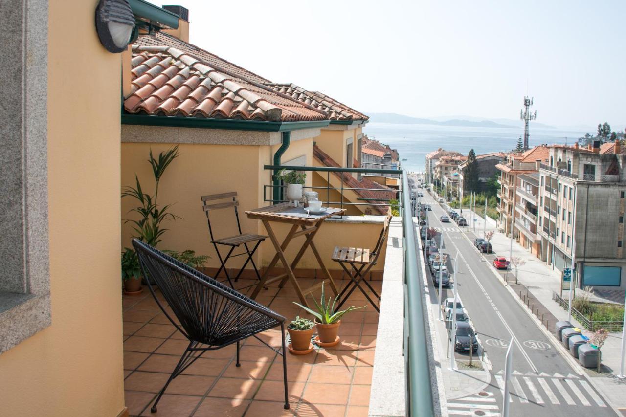 Precioso Atico Con Terraza Y Vistas A Silgar. Apartment Sanxenxo Bagian luar foto